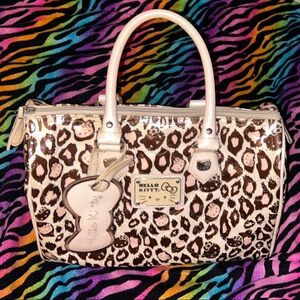 Hello Kitty Brown Leopard Shoulder Bag